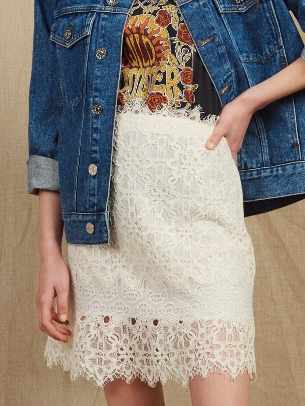 Sandro Paris Lace Skirt 2